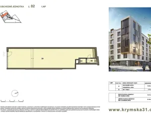 Prodej obchodního prostoru, Praha - Vršovice, Krymská, 181 m2