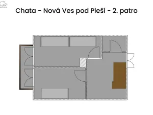 Prodej chaty, Nová Ves pod Pleší, 100 m2