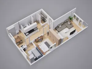 Prodej bytu 3+1, Ústí nad Labem - Severní Terasa, Šumavská, 64 m2