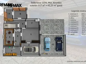 Prodej rodinného domu, Moravský Krumlov, Seifertova, 400 m2