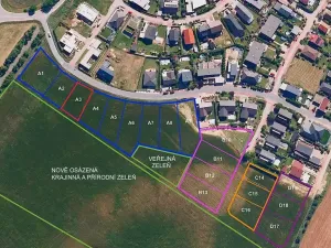 Prodej pozemku pro bydlení, Hrušovany u Brna, Pod Střediskem, 728 m2