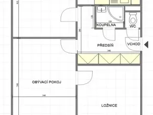 Pronájem bytu 3+1, Uherský Brod, Družstevní, 69 m2