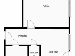 Prodej bytu 1+1, Šlapanice, Brněnská, 34 m2