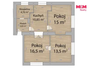 Prodej bytu 3+1, Poběžovice, Pohraniční stráže, 80 m2