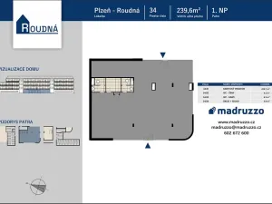 Prodej obchodního prostoru, Plzeň, Na Roudné, 239 m2