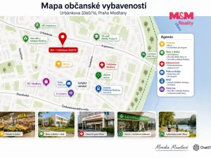 Prodej bytu 2+kk, Praha - Modřany, Urbánkova, 44 m2