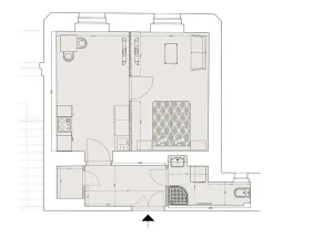 Pronájem bytu 2+kk, Praha - Nové Město, Lípová, 37 m2