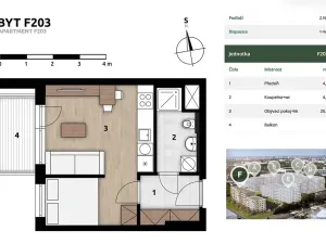Prodej bytu 1+kk, Praha - Hostivař, U továren, 30 m2