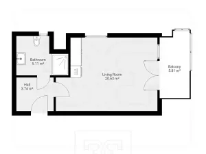 Pronájem bytu 1+kk, Praha - Vysočany, Poděbradská, 32 m2