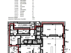 Pronájem obchodního prostoru, Brno, Veveří, 117 m2