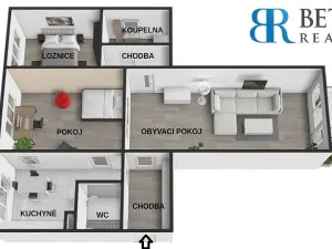 Prodej bytu 3+1, Přerov - Přerov I-Město, tř. 17. listopadu, 78 m2