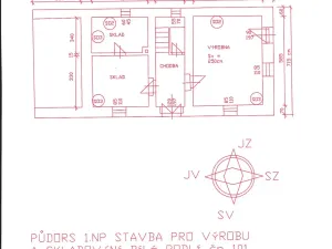 Prodej výrobních prostor, Bílé Podolí, 136 m2