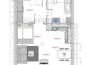 Pronájem bytu 1+kk, Brno, Kigginsova, 37 m2