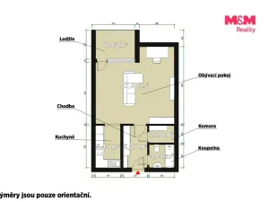 Pronájem bytu 1+kk, Plzeň - Severní Předměstí, Vrbovecká, 44 m2