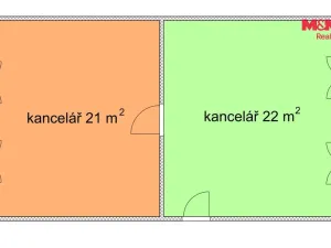 Pronájem kanceláře, Ostrava - Vítkovice, Kutuzovova, 43 m2