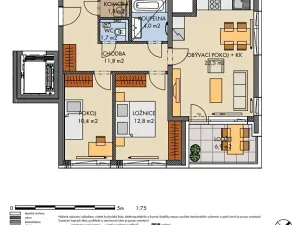 Prodej bytu 3+kk, Praha - Hlubočepy, Gollové, 70 m2