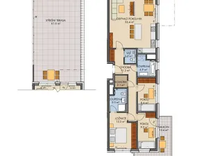 Prodej bytu 4+kk, Praha - Dolní Měcholupy, Honzíkova, 97 m2