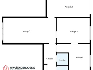 Prodej bytu 3+1, Havlíčkův Brod, Sídliště Pražská, 67 m2