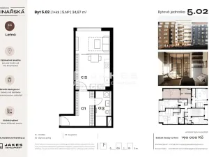 Prodej bytu 1+kk, Praha, 35 m2