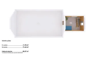 Prodej rodinného domu, Hostomice, Rybnice, 89 m2