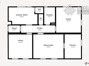 Prodej bytu 4+1, Lanškroun - Ostrovské Předměstí, Kollárova, 113 m2