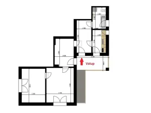 Prodej bytu 2+1, Davle, Kiliánská, 70 m2