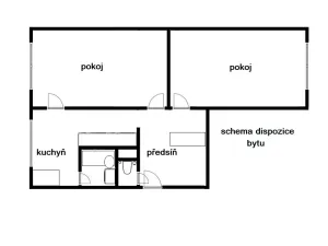 Prodej bytu 2+1, Jičín, Nám. V. Čtvrtka, 68 m2