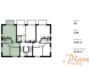 Pronájem bytu 3+kk, Hořovice, Kopřivová, 71 m2