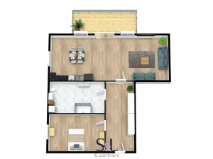 Prodej bytu 2+kk, Horní Planá, 62 m2