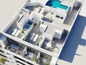 Prodej bytu 4+kk, Torrevieja, Alicante, Španělsko, 137 m2