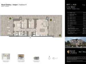 Prodej bytu 4+kk, Praha - Dolní Chabry, U Václava, 118 m2