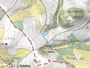 Prodej podílu pole, Zvěstov, 1222 m2