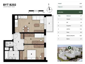 Prodej bytu 3+kk, Praha - Hostivař, U továren, 62 m2
