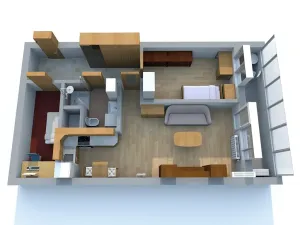 Pronájem bytu 2+kk, Hradec Králové, Pospíšilova, 55 m2
