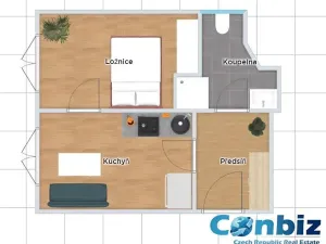 Prodej bytu 2+kk, Praha - Holešovice, Jirečkova, 39 m2