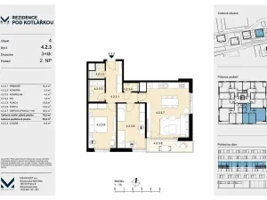 Prodej bytu 3+kk, Praha - Košíře, Leitzova, 80 m2