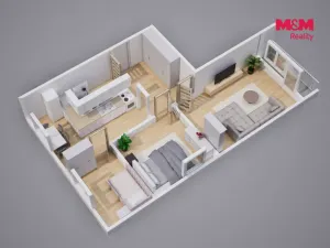 Prodej bytu 3+1, Ústí nad Labem - Severní Terasa, Jizerská, 69 m2