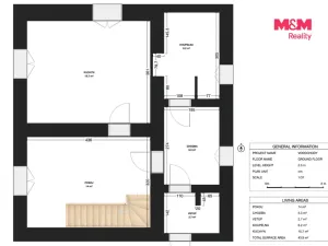 Prodej rodinného domu, Vodochody - Hoštice, U Potoka, 72 m2