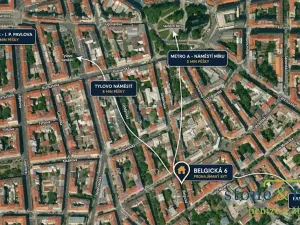 Pronájem bytu 2+1, Praha - Vinohrady, Belgická, 74 m2