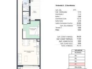 Prodej bytu 3+kk, Torrevieja, Alicante, Španělsko, 64 m2