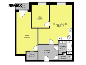 Pronájem bytu 3+kk, Poděbrady, Nerudova, 92 m2