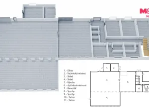 Prodej obchodního prostoru, Zbraslavice, 1381 m2