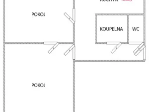 Prodej bytu 2+1, Frenštát pod Radhoštěm, Školská čtvrť, 53 m2