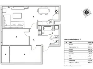 Pronájem bytu 3+kk, Praha - Petrovice, Rezlerova, 63 m2