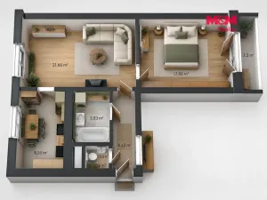 Pronájem bytu 2+1, Kolín - Kolín II, Na Magistrále, 54 m2
