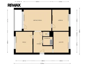 Prodej bytu 3+1, Česká Lípa, Červeného kříže, 72 m2