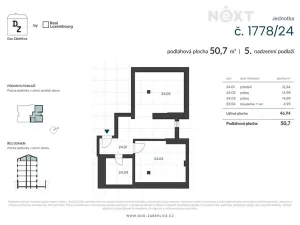 Prodej kanceláře, Praha - Záběhlice, U zákrutu, 47 m2