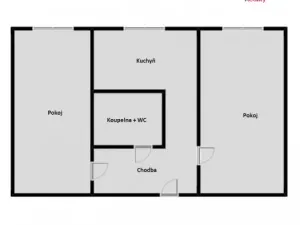 Prodej bytu 2+1, Orlová - Lutyně, Vojtěcha Martínka, 53 m2