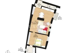 Pronájem bytu 2+kk, Praha - Nové Město, Soukenická, 67 m2