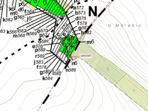 Dražba lesa, Morašice, 1049 m2